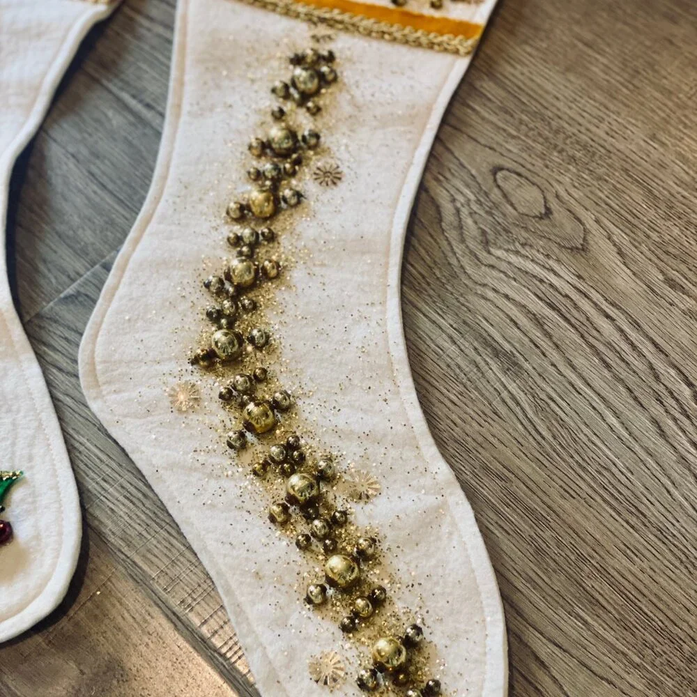 Vintage Handmade Christmas Stockings, 19
